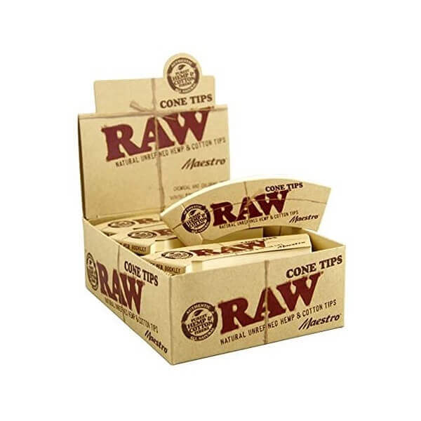 Raw Maestro Cone Tips | 32 Tips Per Booklet | 24 Count Display product image